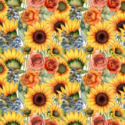 Golden Flutter Fields Pattern 22 Minky Fabric