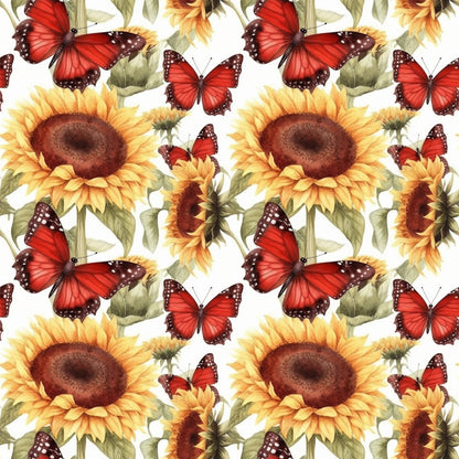 Golden Flutter Fields Pattern 27 Minky Fabric