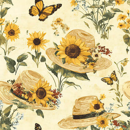Sunflower Stroll Pattern 10 Minky Fabric