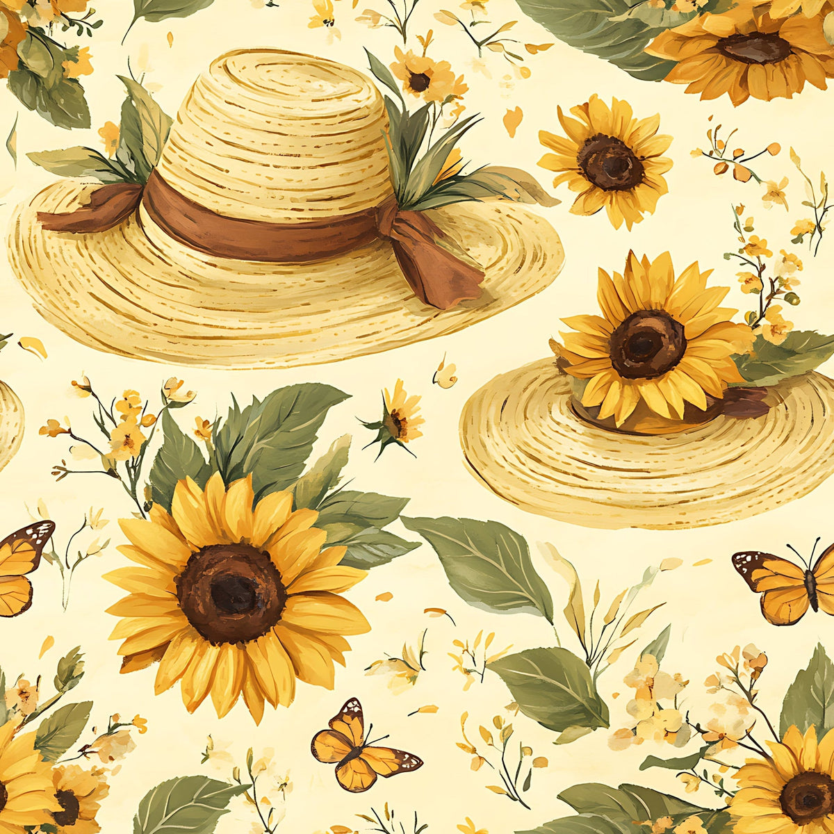 Sunflower Stroll Pattern 11 Minky Fabric