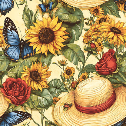 Sunflower Stroll Pattern 12 Minky Fabric