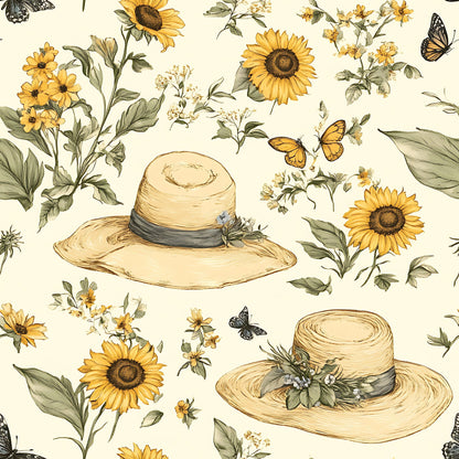 Sunflower Stroll Pattern 19 Minky Fabric