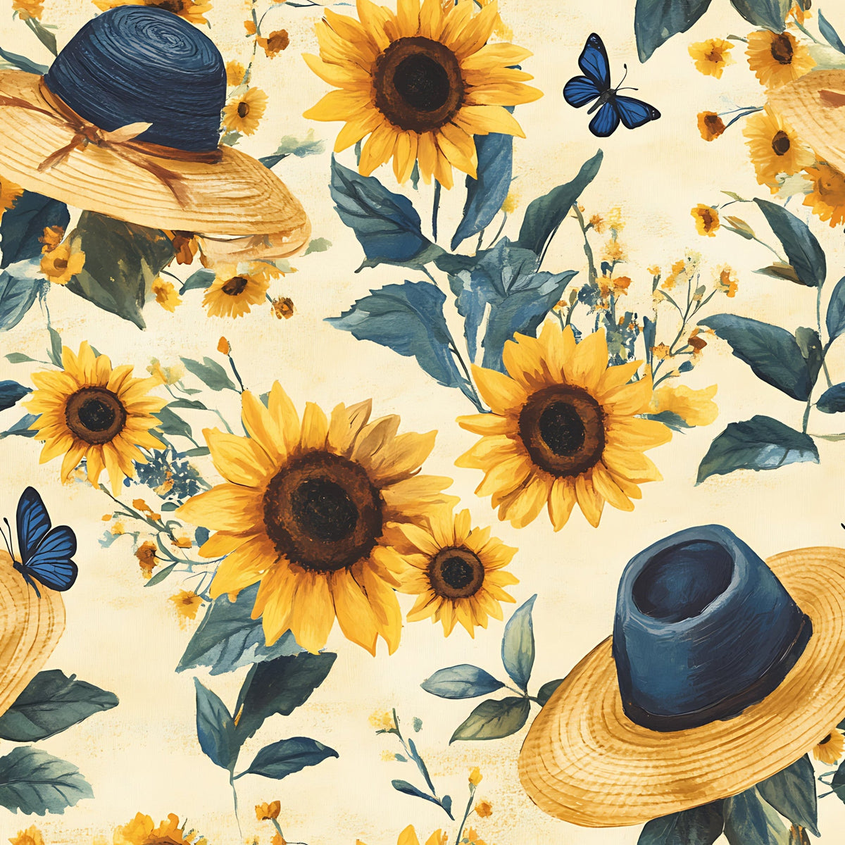 Sunflower Stroll Pattern 20 Minky Fabric