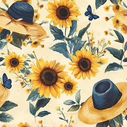 Sunflower Stroll Pattern 20 Minky Fabric