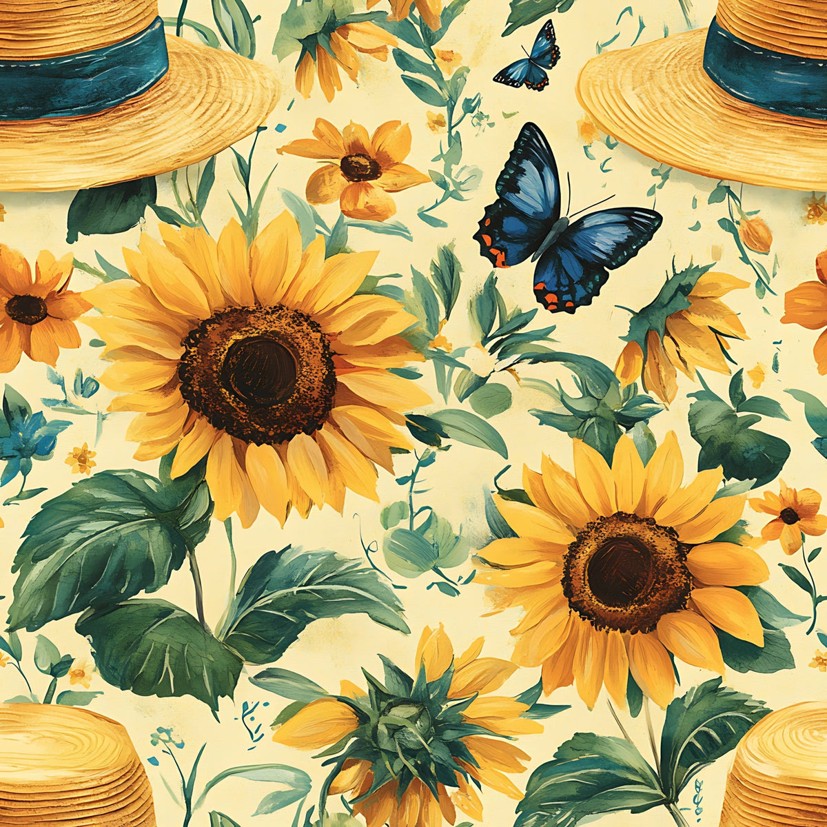 Sunflower Stroll Pattern 2 Minky Fabric
