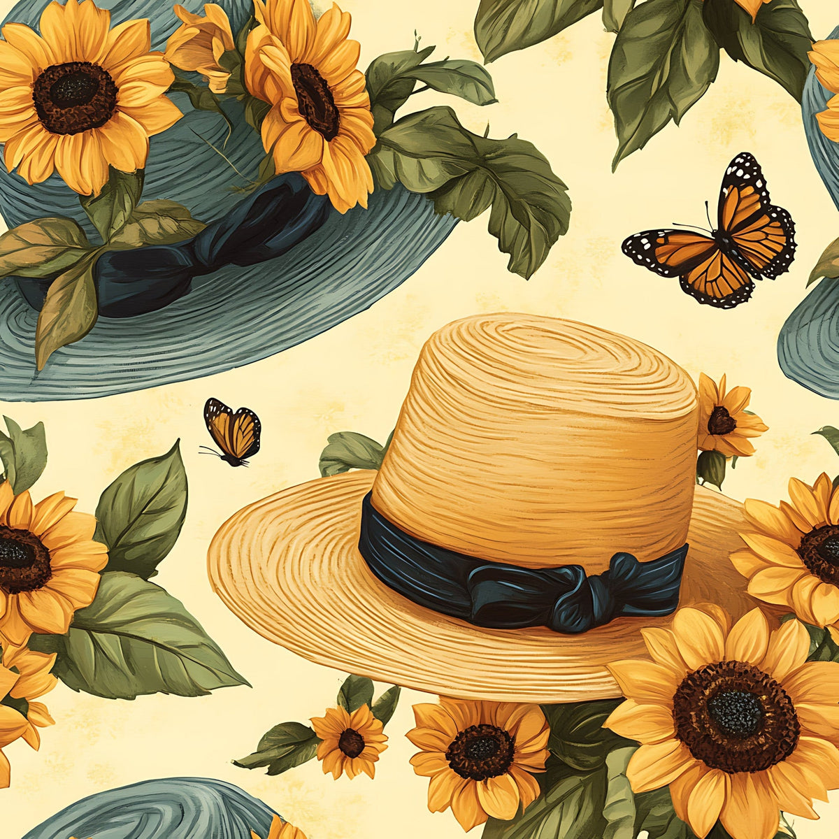 Sunflower Stroll Pattern 3 Minky Fabric