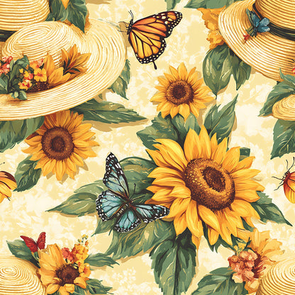 Sunflower Stroll Pattern 4 Minky Fabric