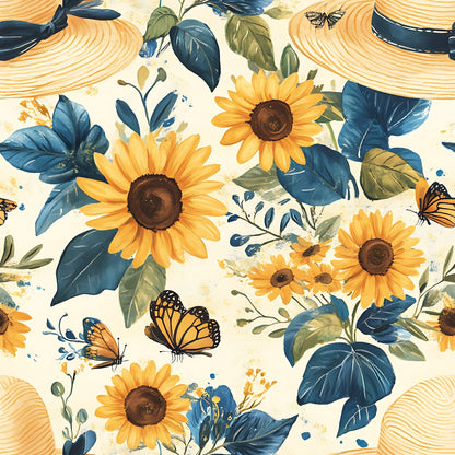 Sunflower Stroll Pattern 5 Minky Fabric