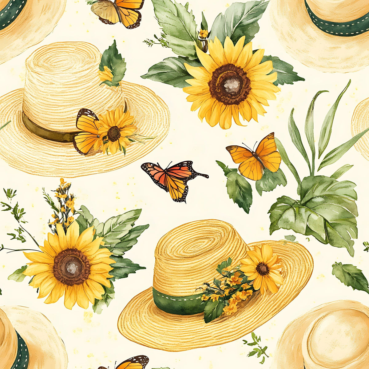 Sunflower Stroll Pattern 8 Minky Fabric