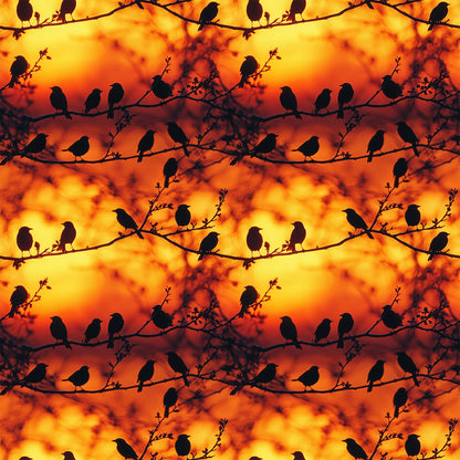 Dusk Silhouettes Pattern 10 Minky Fabric
