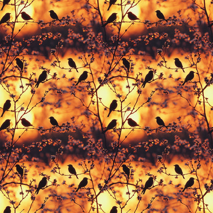 Dusk Silhouettes Pattern 11 Minky Fabric