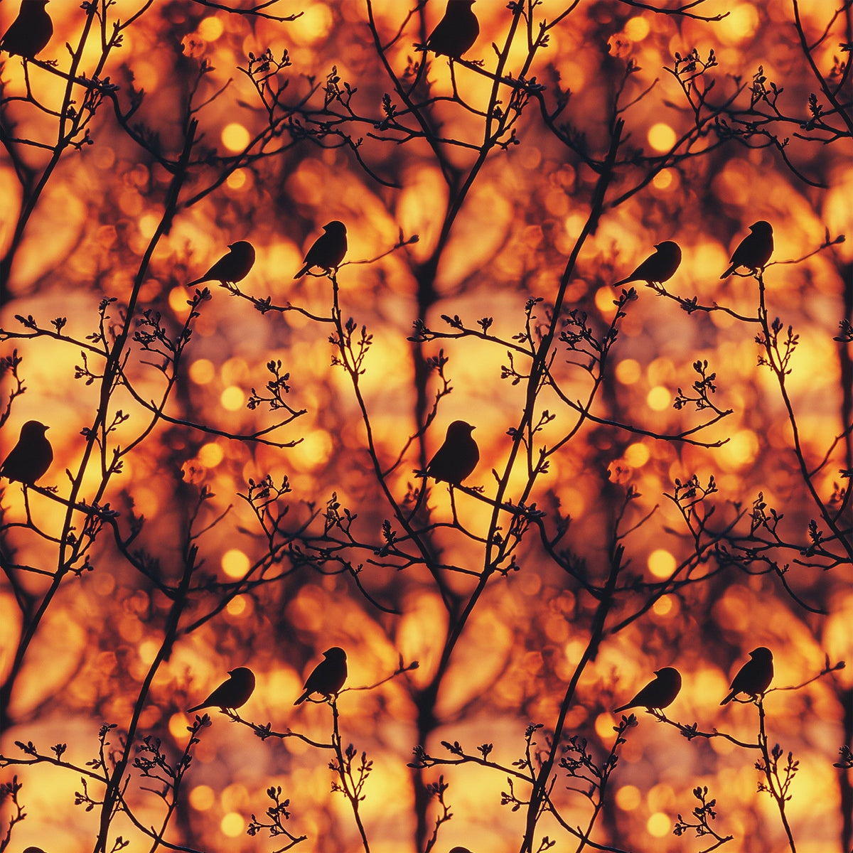 Dusk Silhouettes Pattern 12 Minky Fabric