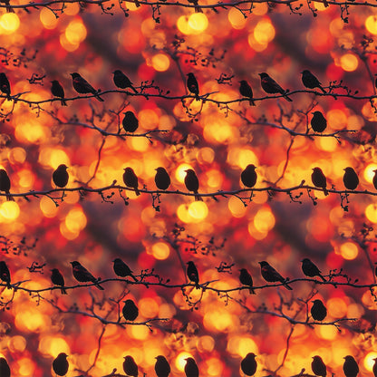 Dusk Silhouettes Pattern 1 Minky Fabric