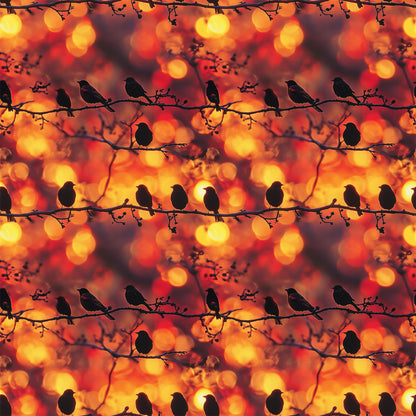Sunset Bird Pattern 1 Quilting Cotton Fabric