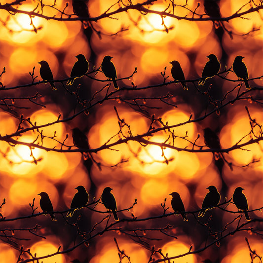 Sunset Bird Pattern 5 Quilting Cotton Fabric