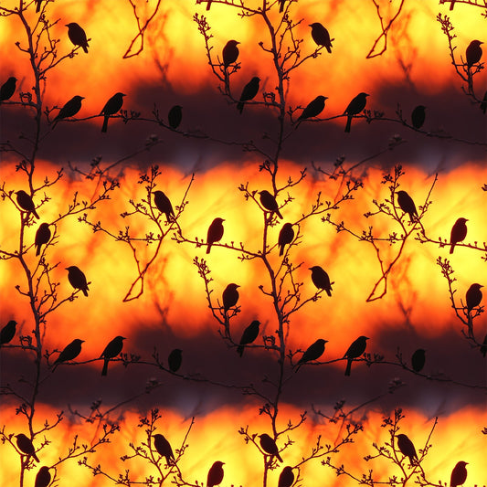 Sunset Bird Pattern 8 Quilting Cotton Fabric