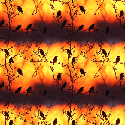 Sunset Bird Pattern 8 Quilting Cotton Fabric
