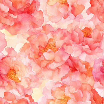 Peach Petal Glow Pattern 12 Minky Fabric
