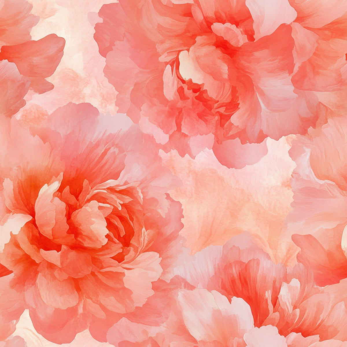 Peach Petal Glow Pattern 2 Minky Fabric