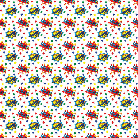 Superhero Pattern 1 Quilting Cotton Fabric