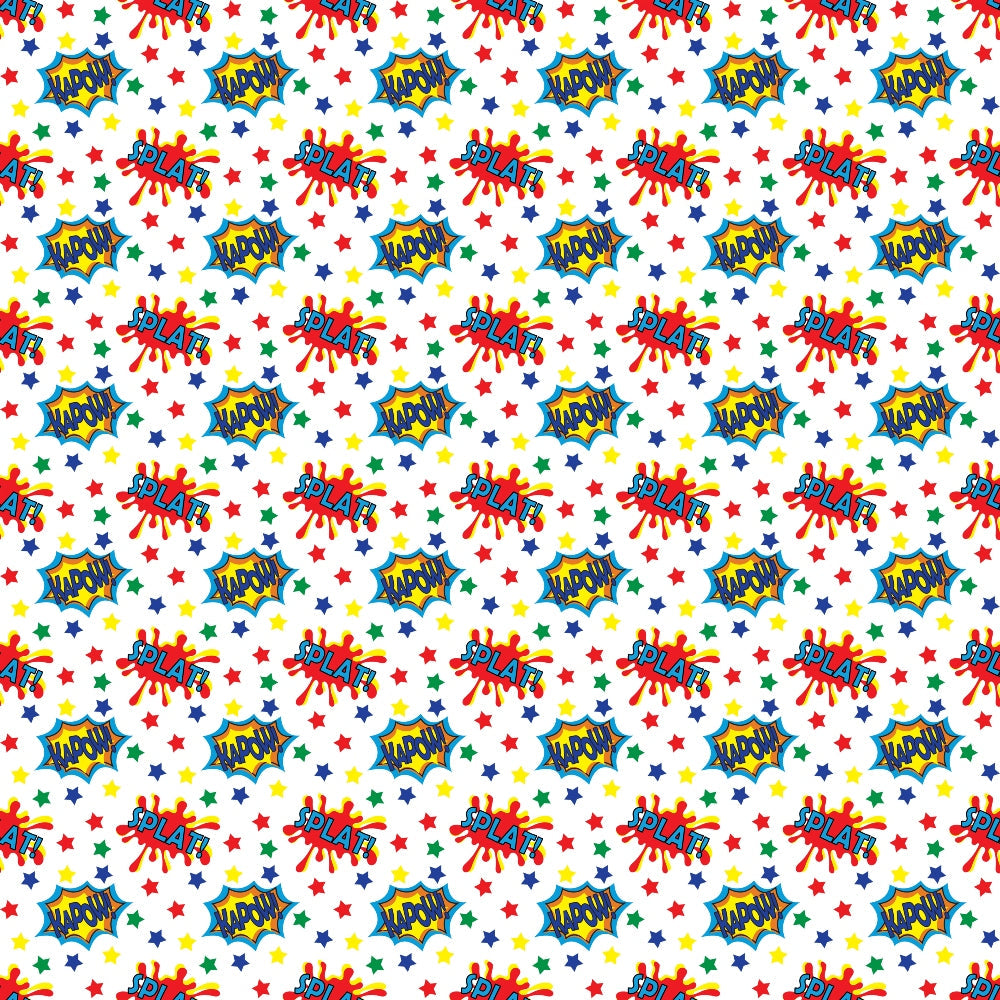 Kapow City Pattern 1 Minky Fabric