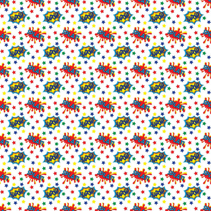 Kapow City Pattern 1 Minky Fabric