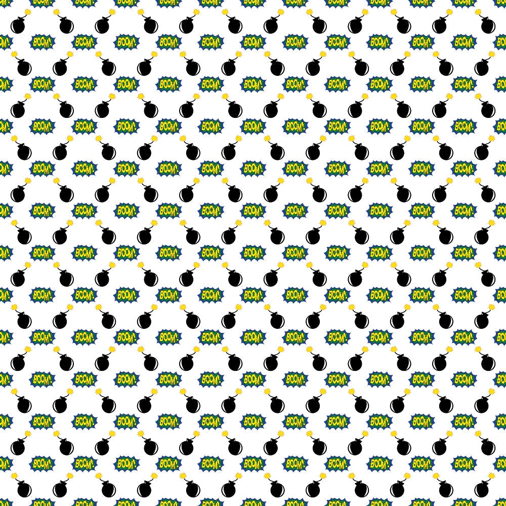 Superhero Pattern 2 Quilting Cotton Fabric
