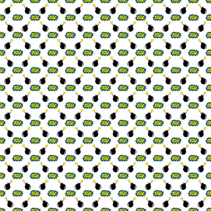 Superhero Pattern 2 Quilting Cotton Fabric