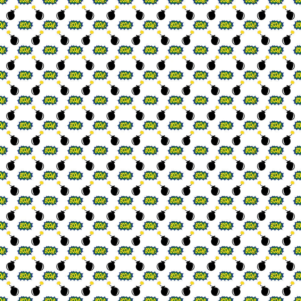Kapow City Pattern 2 Minky Fabric