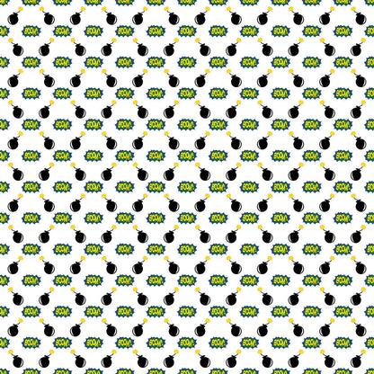 Kapow City Pattern 2 Minky Fabric