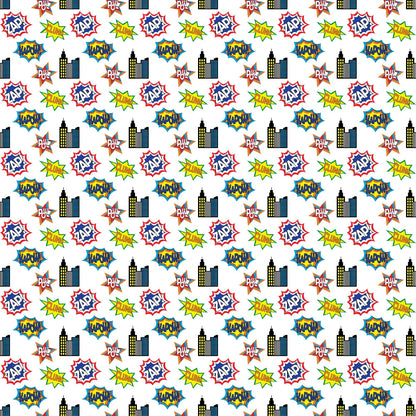 Superhero Pattern 3 Quilting Cotton Fabric