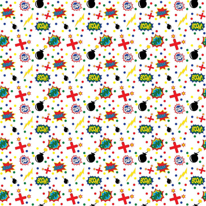 Superhero Pattern 4 Quilting Cotton Fabric