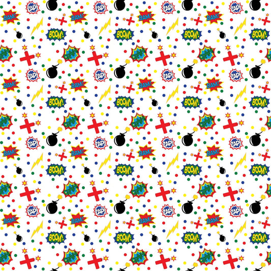 Superhero Pattern 4 Quilting Cotton Fabric