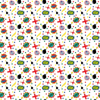 Kapow City Pattern 4 Minky Fabric