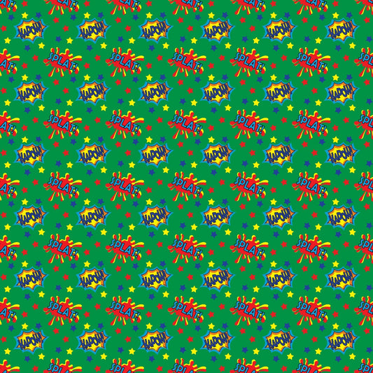 Superhero Pattern 5 Quilting Cotton Fabric