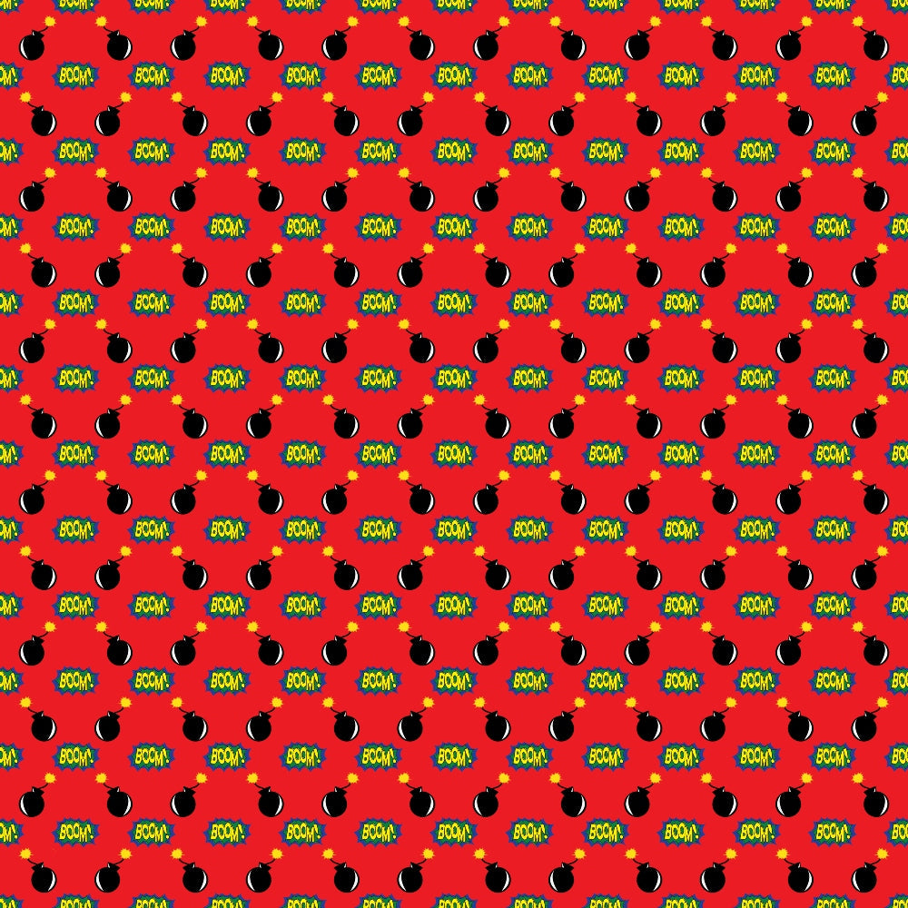 Superhero Pattern 6 Quilting Cotton Fabric