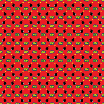 Superhero Pattern 6 Quilting Cotton Fabric