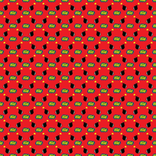 Superhero Pattern 6 Quilting Cotton Fabric