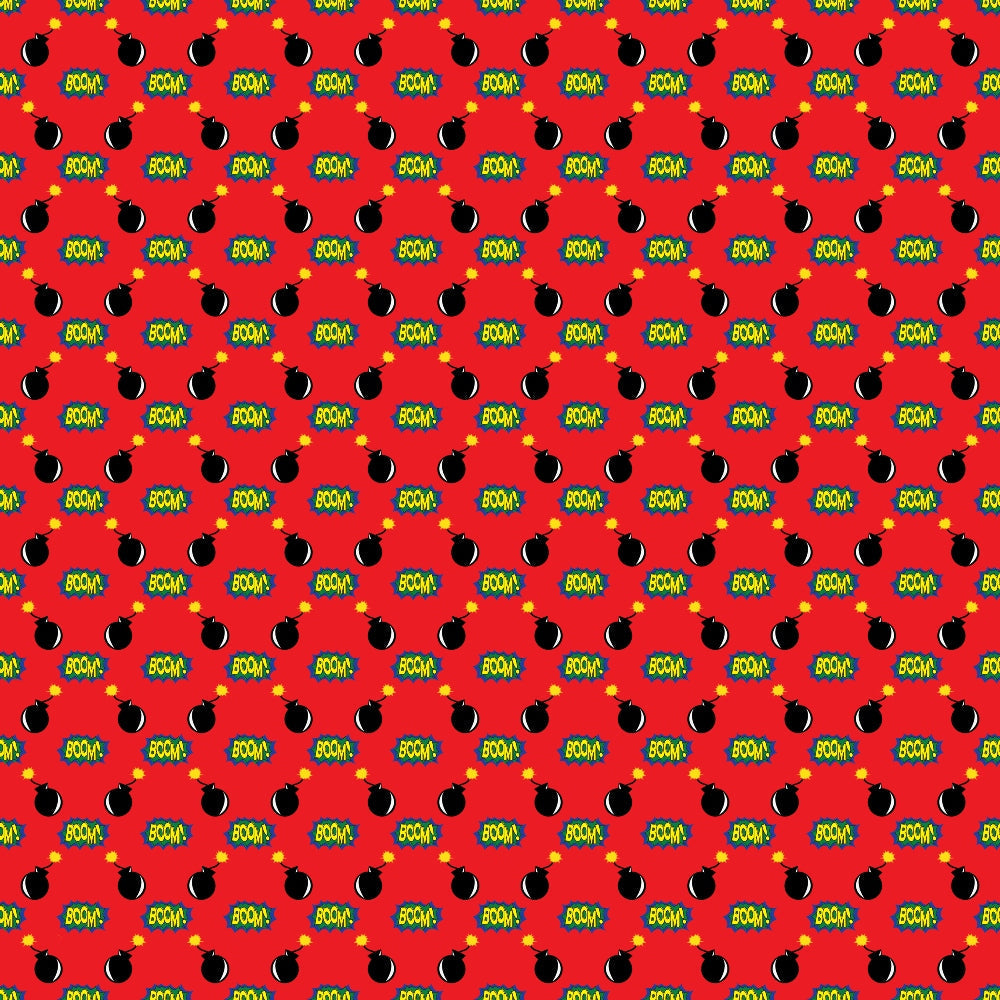 Kapow City Pattern 6 Minky Fabric