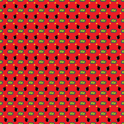 Kapow City Pattern 6 Minky Fabric
