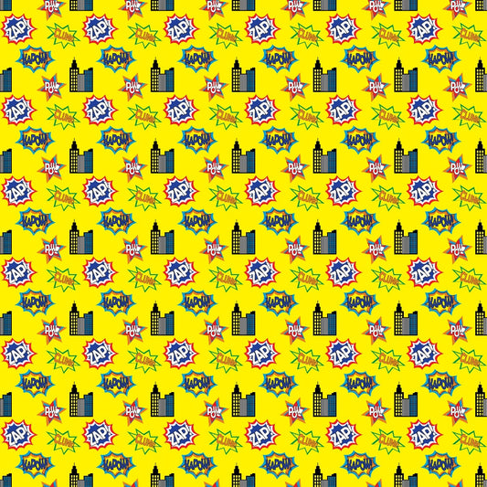 Superhero Pattern 7 Quilting Cotton Fabric