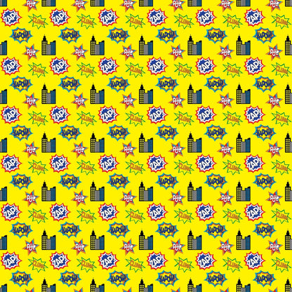 Kapow City Pattern 7 Minky Fabric