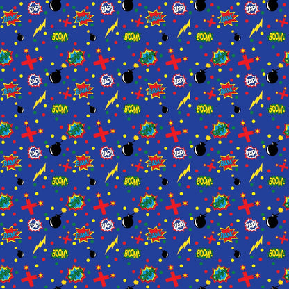 Superhero Pattern 8 Quilting Cotton Fabric
