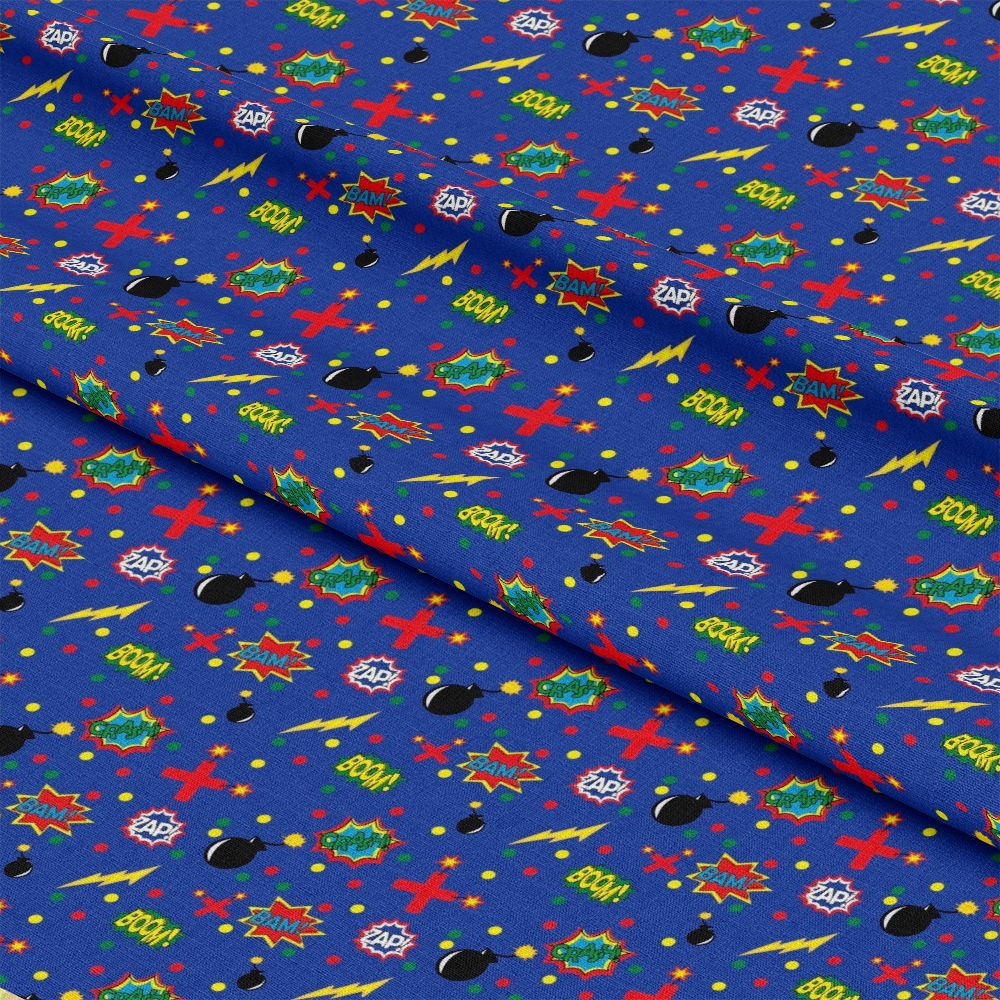 Superhero Pattern 8 Quilting Cotton Fabric