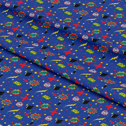 Superhero Pattern 8 Quilting Cotton Fabric
