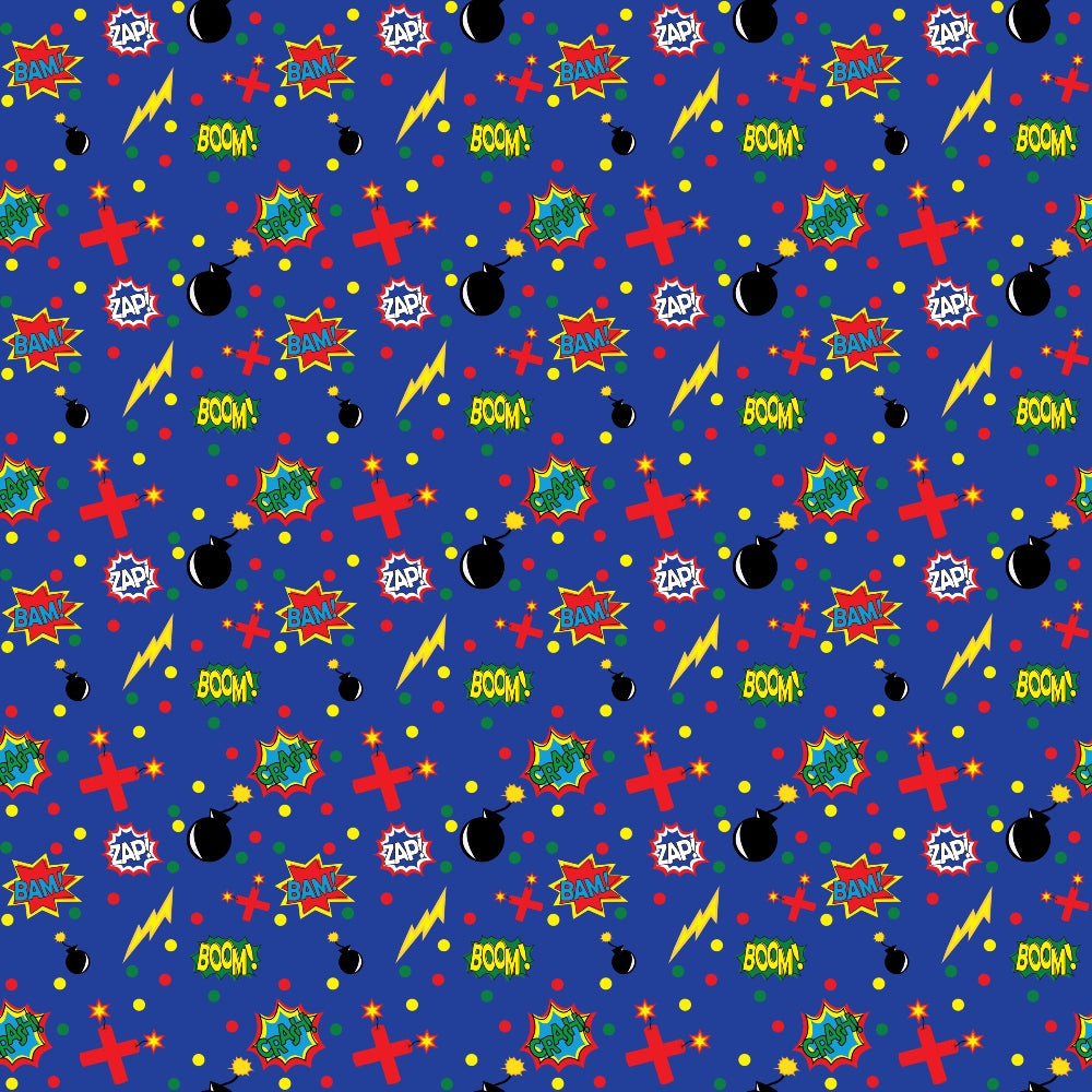 Kapow City Pattern 8 Minky Fabric