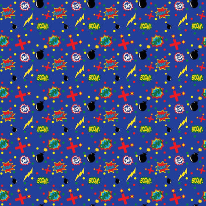 Kapow City Pattern 8 Minky Fabric