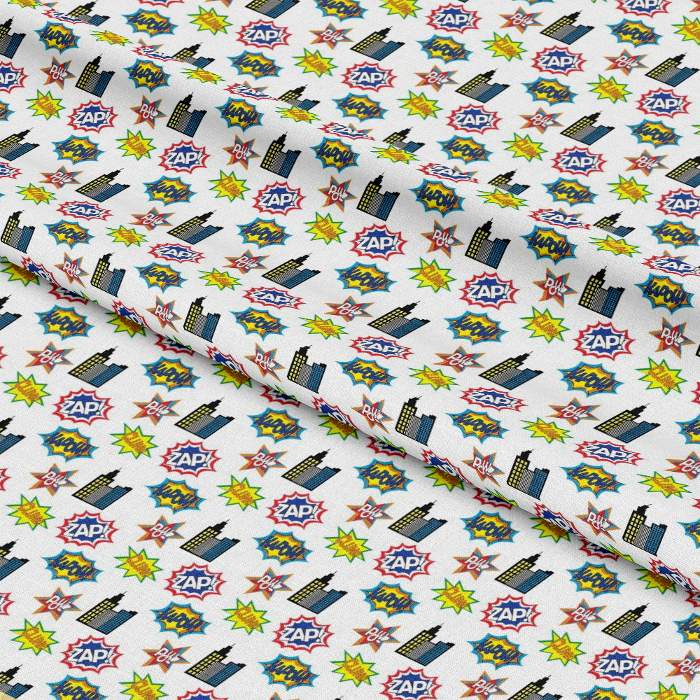 Superhero Pattern 3 Quilting Cotton Fabric