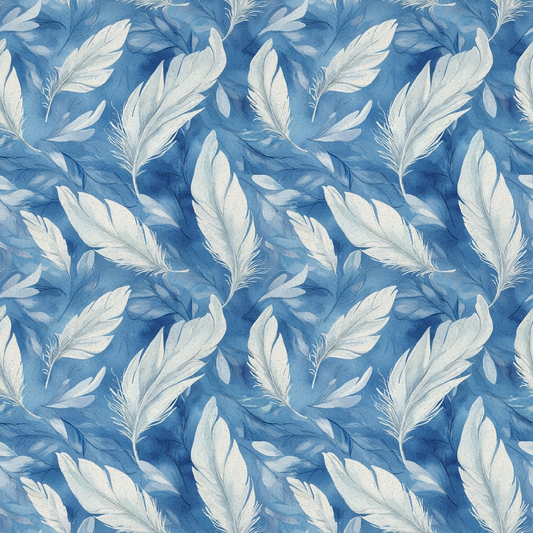Swan in the Pond Pattern 1 Quilting Cotton Fabric