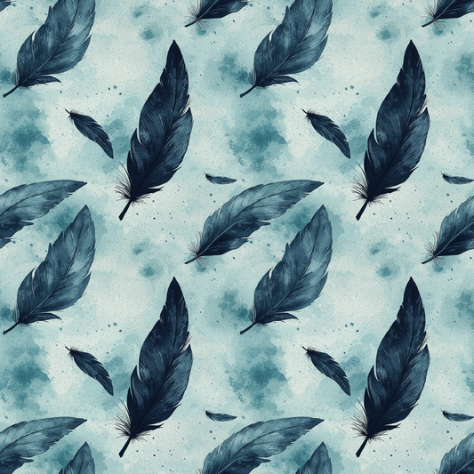 Swan in the Pond Pattern 2 Quilting Cotton Fabric